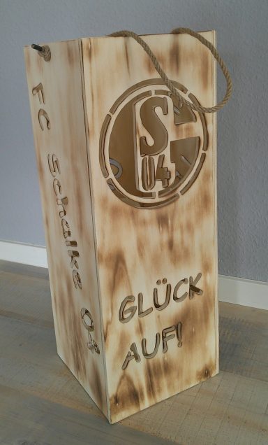 Holzwindlicht Schalke